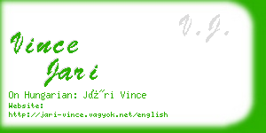 vince jari business card